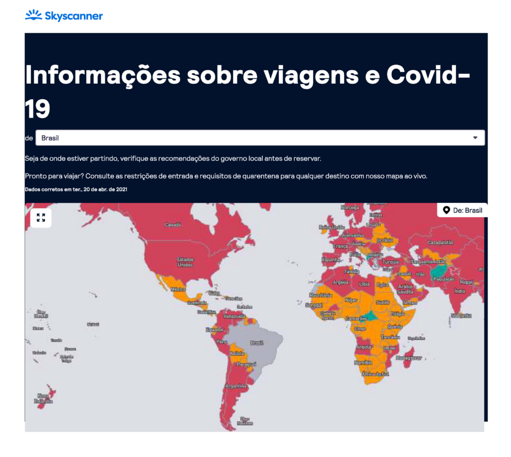 Viagens internacionais