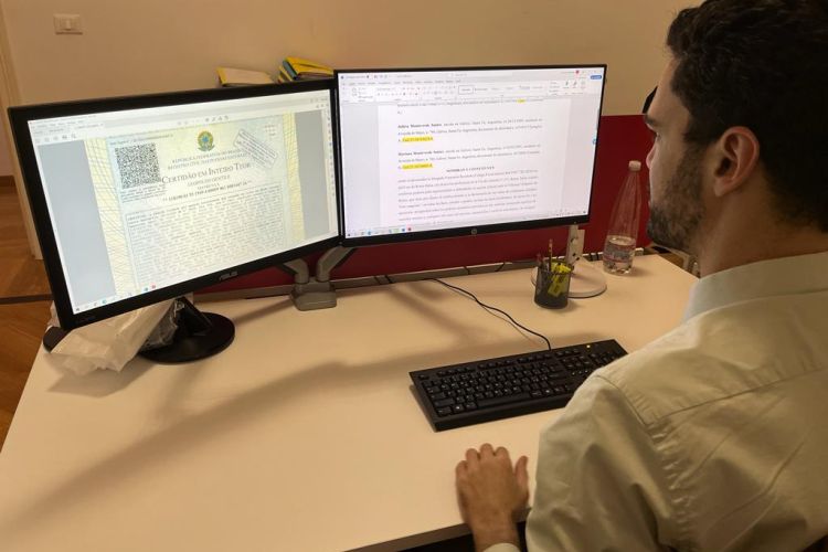 Análise dos documentos para cidadania italiana
